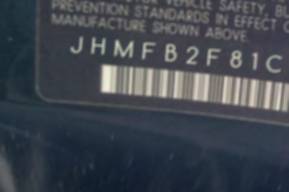 VIN prefix JHMFB2F81CS0