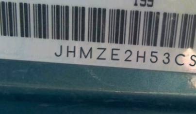 VIN prefix JHMZE2H53CS0