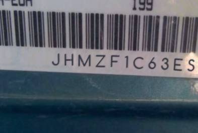 VIN prefix JHMZF1C63ES0