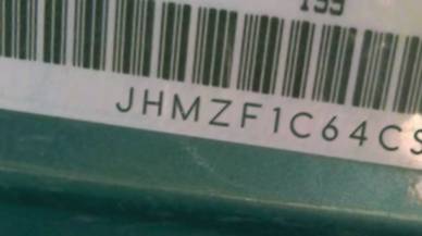 VIN prefix JHMZF1C64CS0