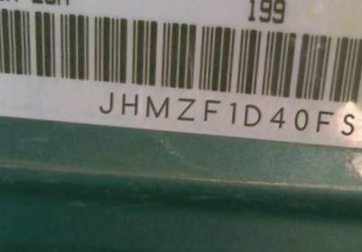VIN prefix JHMZF1D40FS0
