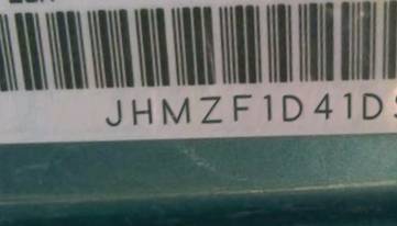 VIN prefix JHMZF1D41DS0