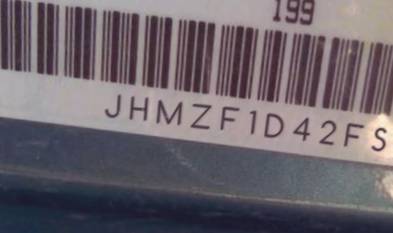VIN prefix JHMZF1D42FS0