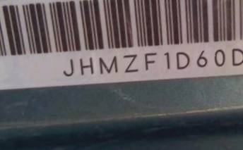 VIN prefix JHMZF1D60DS0