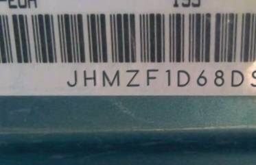 VIN prefix JHMZF1D68DS0