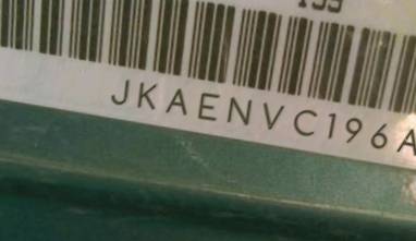 VIN prefix JKAENVC196A1