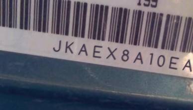 VIN prefix JKAEX8A10EA0