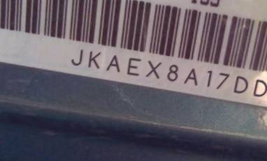 VIN prefix JKAEX8A17DDA