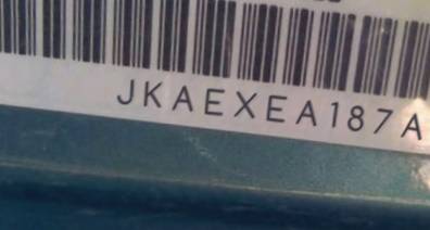 VIN prefix JKAEXEA187A0