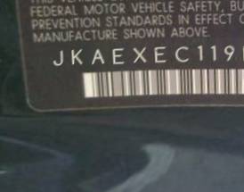 VIN prefix JKAEXEC119DA