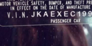 VIN prefix JKAEXEC199DA
