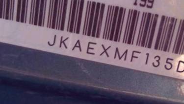 VIN prefix JKAEXMF135DA