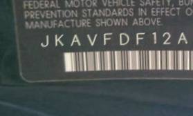 VIN prefix JKAVFDF12AB5