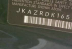 VIN prefix JKAZRDK165A0