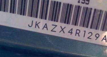 VIN prefix JKAZX4R129A0