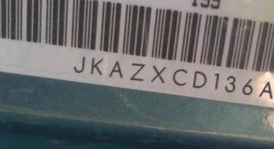 VIN prefix JKAZXCD136A0