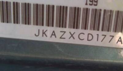 VIN prefix JKAZXCD177A0