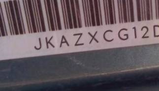 VIN prefix JKAZXCG12DA0