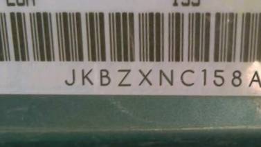 VIN prefix JKBZXNC158A0