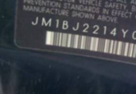 VIN prefix JM1BJ2214Y02