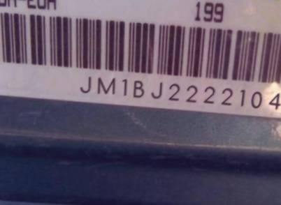 VIN prefix JM1BJ2222104