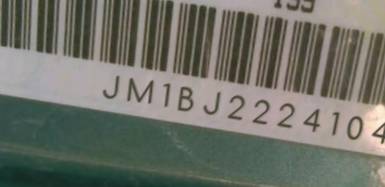 VIN prefix JM1BJ2224104