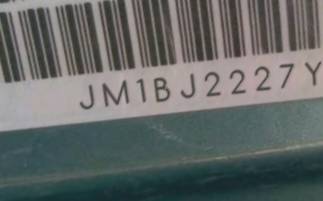 VIN prefix JM1BJ2227Y03