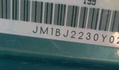 VIN prefix JM1BJ2230Y02