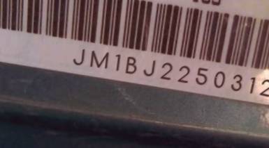 VIN prefix JM1BJ2250312