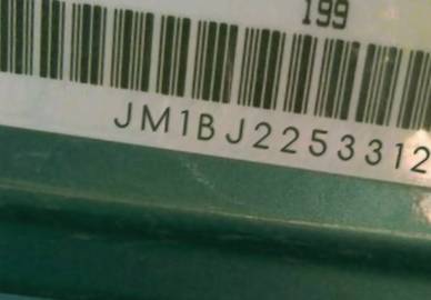 VIN prefix JM1BJ2253312
