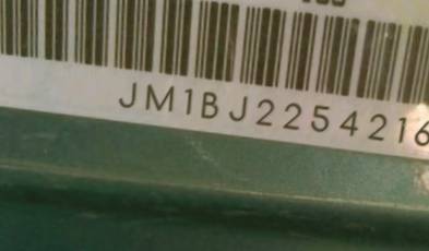 VIN prefix JM1BJ2254216