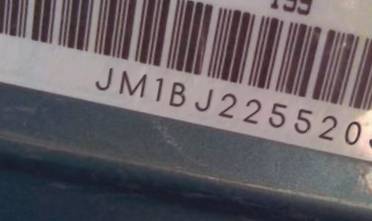 VIN prefix JM1BJ2255205