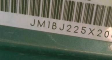 VIN prefix JM1BJ225X206