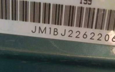 VIN prefix JM1BJ2262206