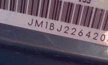VIN prefix JM1BJ2264205