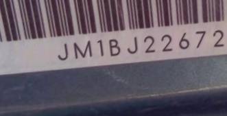 VIN prefix JM1BJ2267205
