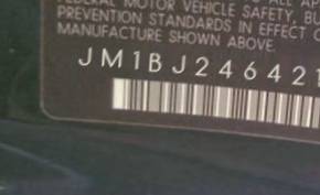 VIN prefix JM1BJ2464215