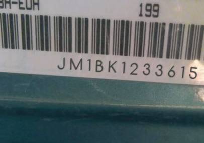 VIN prefix JM1BK1233615