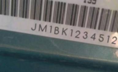 VIN prefix JM1BK1234512