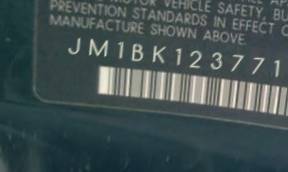 VIN prefix JM1BK1237716