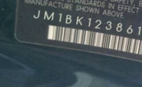 VIN prefix JM1BK1238614