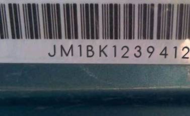 VIN prefix JM1BK1239412