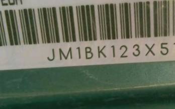 VIN prefix JM1BK123X513