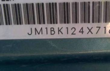 VIN prefix JM1BK124X716