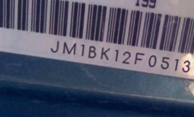VIN prefix JM1BK12F0513