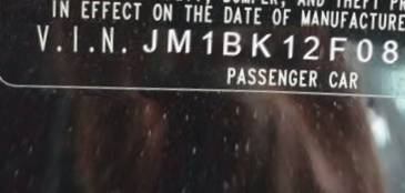 VIN prefix JM1BK12F0818