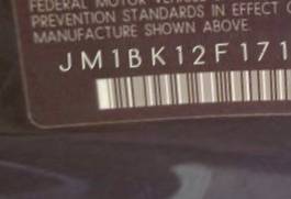 VIN prefix JM1BK12F1717