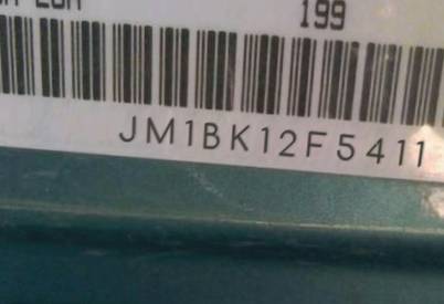 VIN prefix JM1BK12F5411