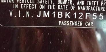 VIN prefix JM1BK12F5512