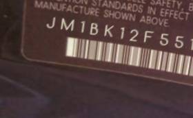 VIN prefix JM1BK12F5513